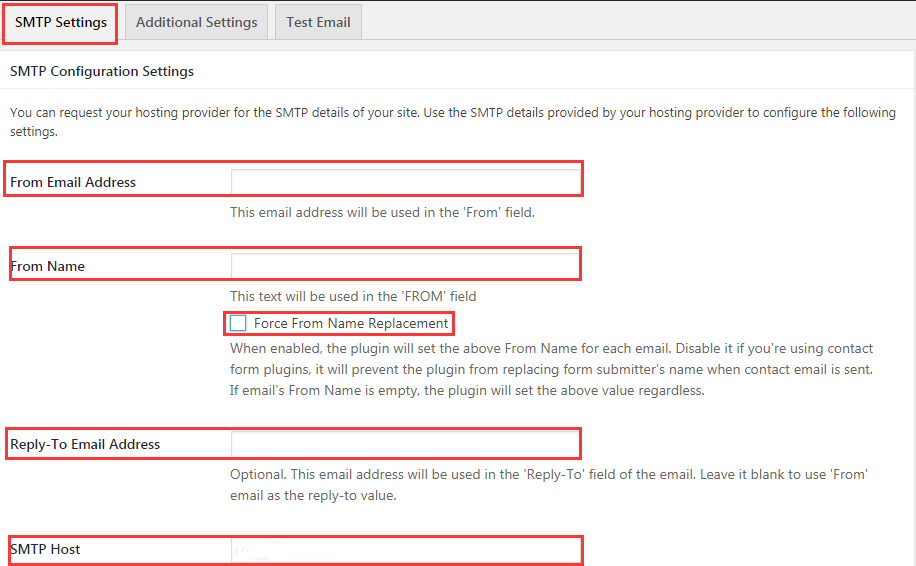 wordpress邮件发送插件Easy WP SMTP设置中英文对照教程