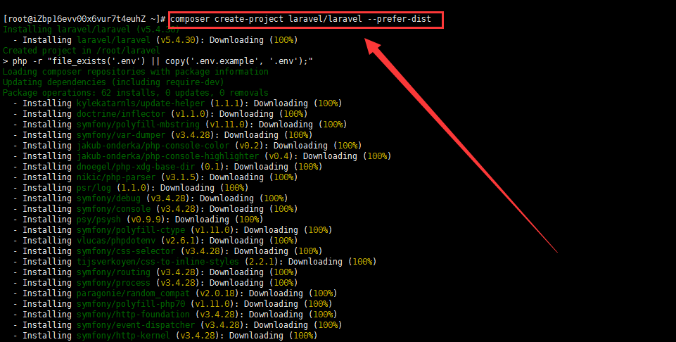 Linux系统云服务器安装 laravel 框架图文教程