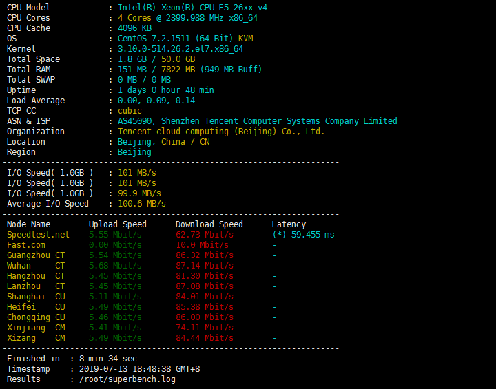 Linux系统4核8G5M腾讯云服务器综合测评，明白腾讯云和阿里云服务器的差别究竟有多大？